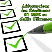 Affectations des Étudiants M1 MRE en Salle d'Examen