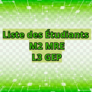 Liste finale M2-MRE et L3-GEP