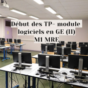 Note aux étudiants M1 MRE TP M1 MRE