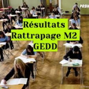 Résultats Rattrapage M2 GEDD rm2r