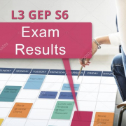 Résultats Examen L3 GEP S6 L3GEP