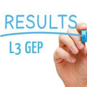 Résultats Examen L3 GEP GEP