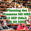 Planning M1 M2 MRE L3 GEP
